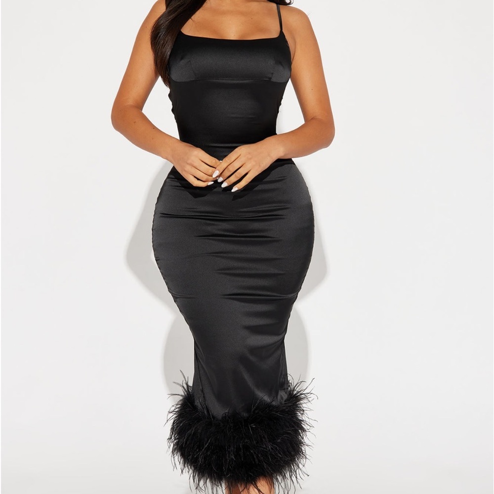 Black Satin Dress